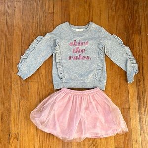Kate Spade sweatshirt and skirt set